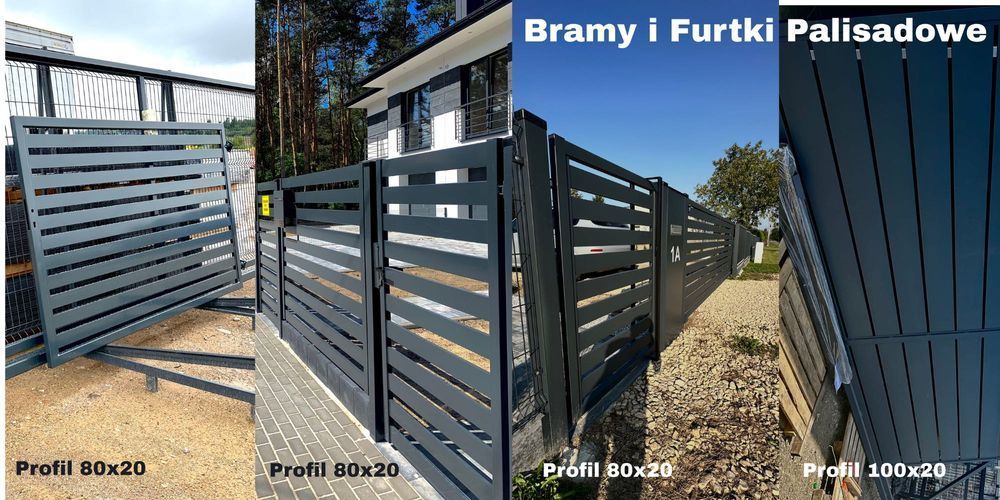 Ogrodzenie Panelowe 3D Komplet Panel Podmurowka Słupek Przeslo Transport