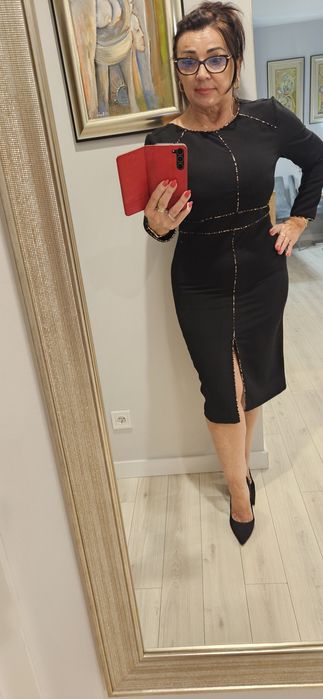 Suknia czarna  Zara L