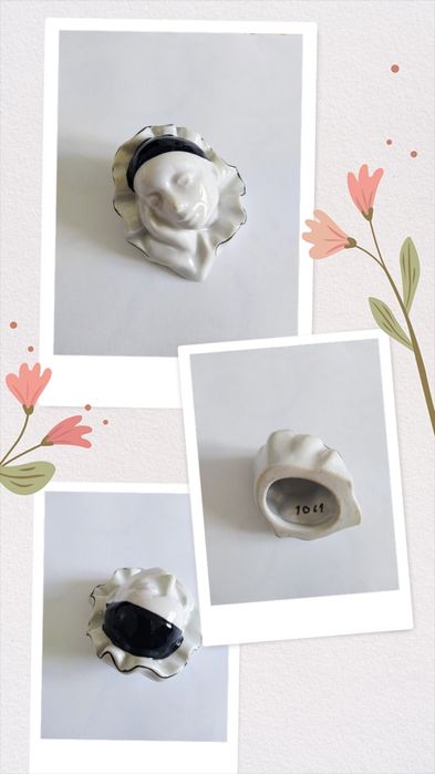 Figura Pierrot em cerâmica