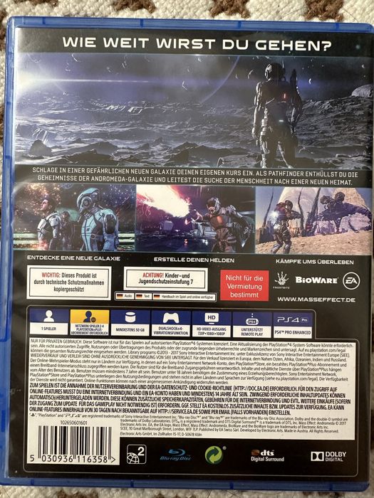 Mass Effect Andromeda PS4