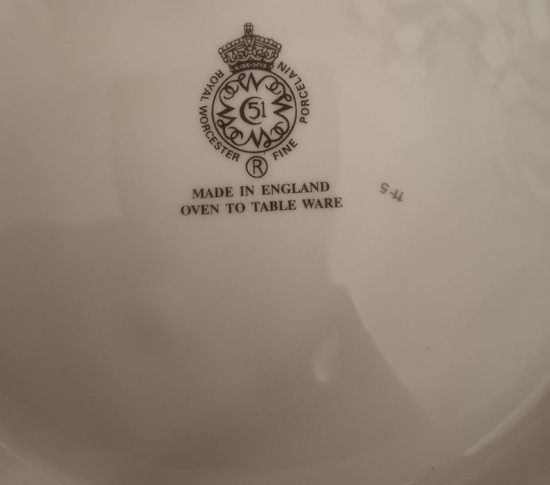 Prato de Porcelana Royal Worcester