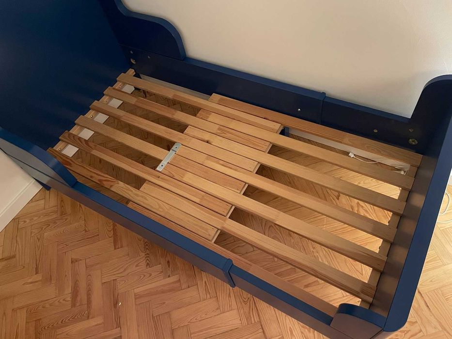 BUSUNGE Cama de criança extensível IKEA 80x200 cm + conjunto colchão