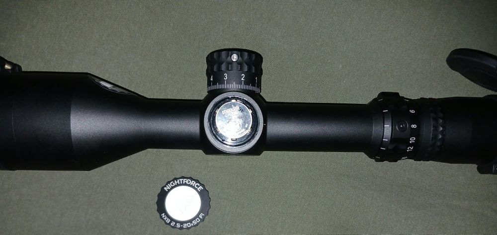 Приціл оптика Nightforce NX8 2.5-20x50 F1 ZeroS. Сітка Mil-XT.