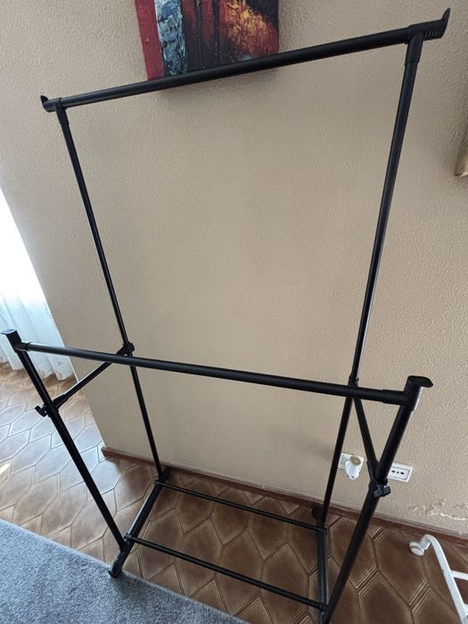Cavalete duplo extensível preto