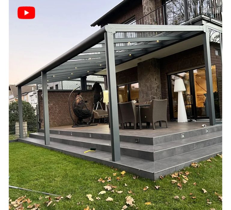 Okazja Taras Pokrycie Zadaszenie Aluminium Pergola