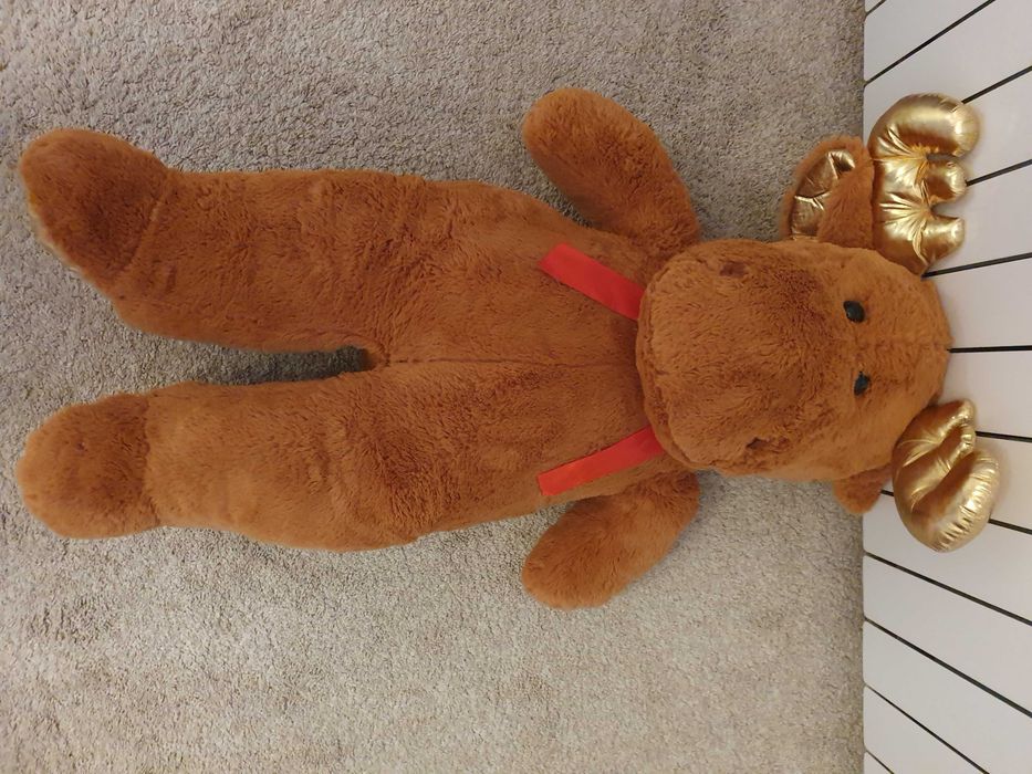 Pluszowy renifer łoś świąteczny duży 115 cm NOWY