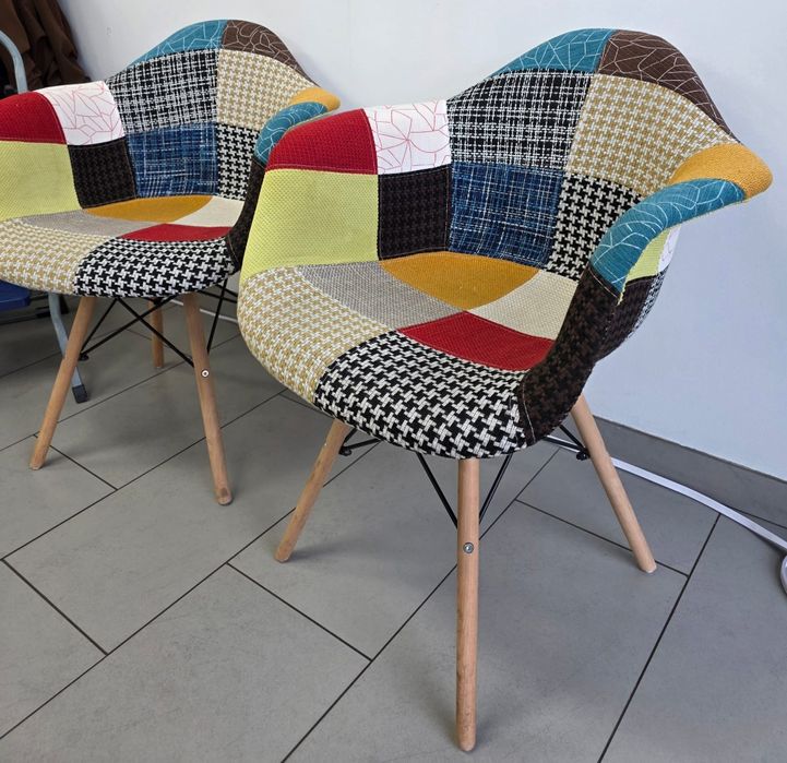 Krzesła patchwork