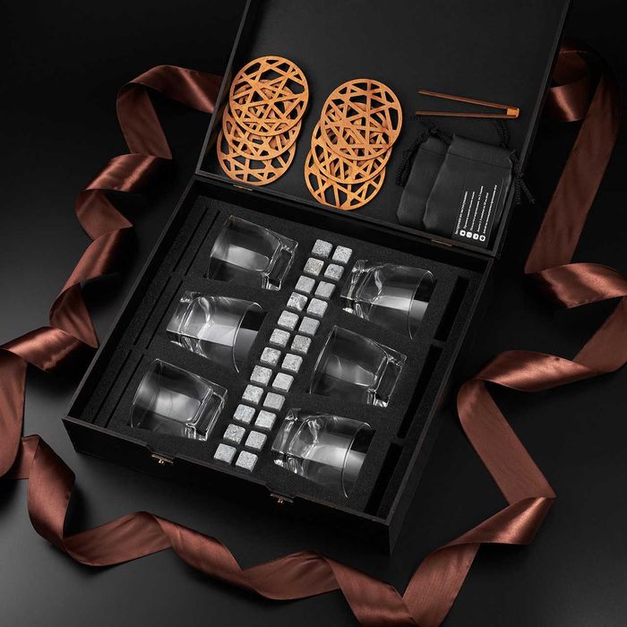 Набор стаканов для алкоголя в коробке мужчине на подарок