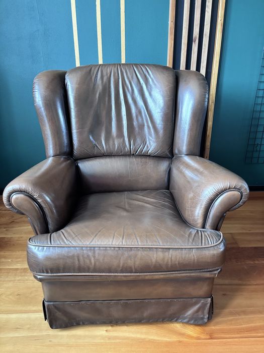 Fotele- skórzany i materiałowy