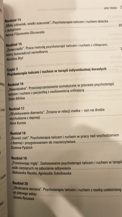 Osychoterapua tańcem i ruchem pod red. Zuzanny Pędzich
