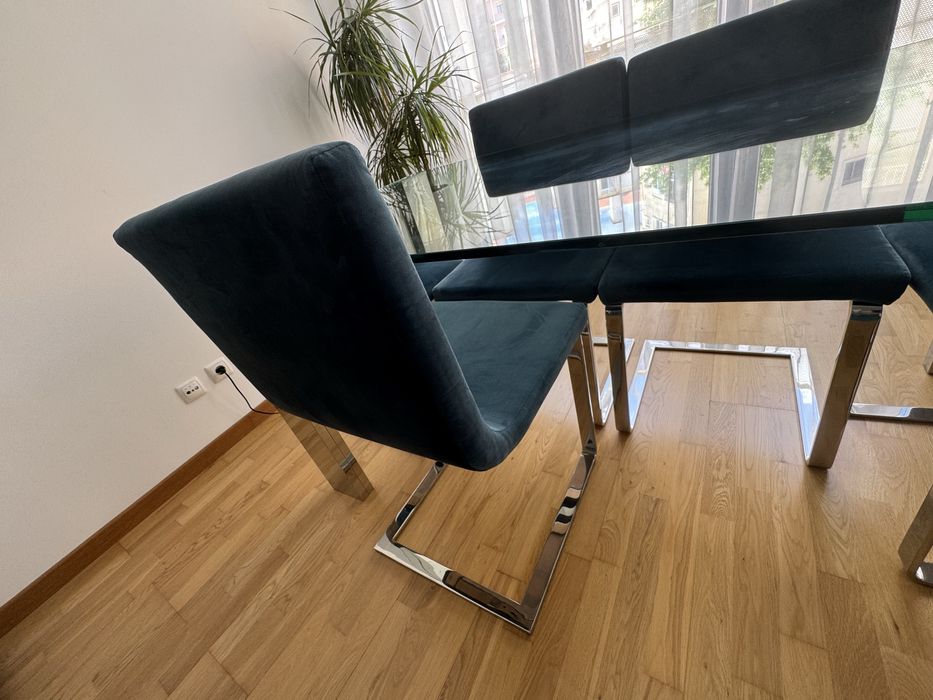 Mesa de jantar  vidro Schuller