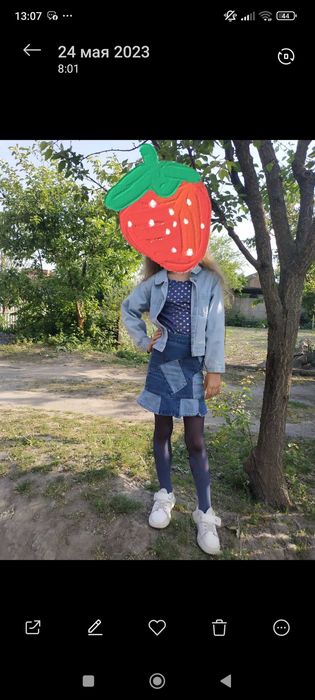 Крута джинсова спідничка для дівчаток