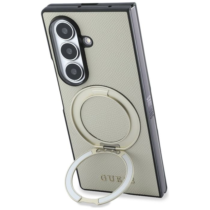 Guess nakładka HC Magnetic Ring Stand Grained PU Classic Logo do Samsu