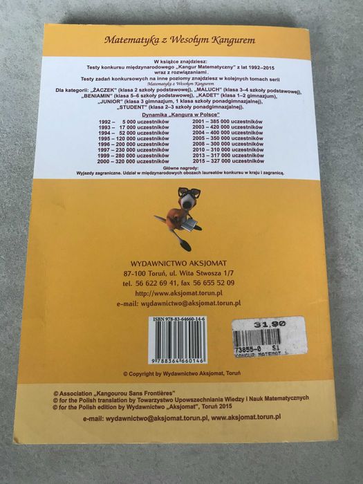 Kangur matematyczny (lata 1992 - 2015) - Kategoria Maluch