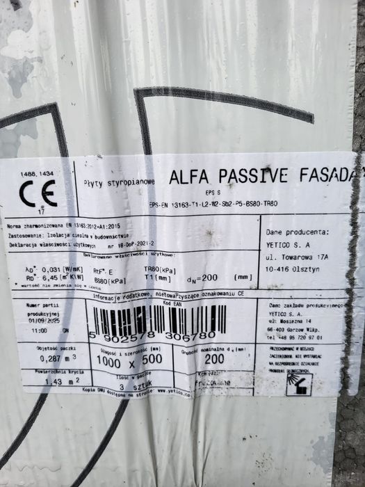 Styropian frezowany  20cm