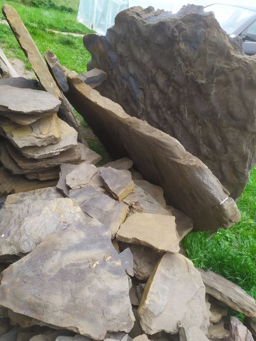 Kamienie duże ozdobne piękna struktura