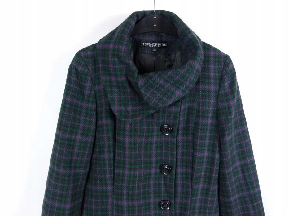 Topshop płaszczyk kurtka krata 10 / 36 petite