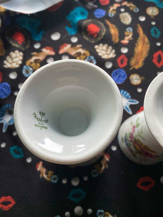 Порцелянові чаші Мазагран з малюнками, Франція, 2 шт