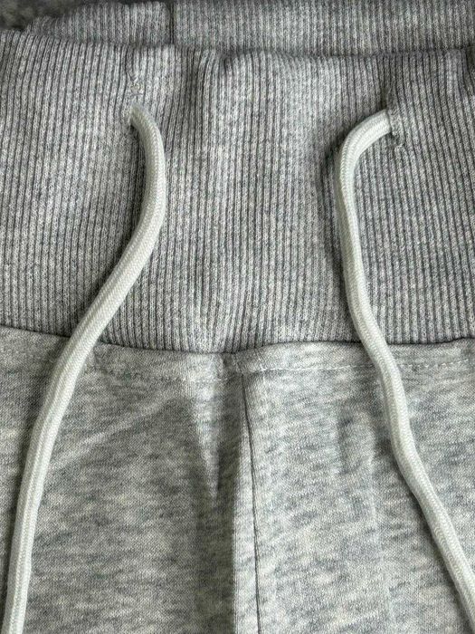 Штани жіночі сірі серые штаны бавовна grey sweatpanst flared клеш XS S
