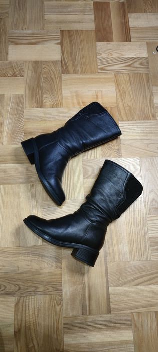 Сапожки зимние кожаные 36р/23см