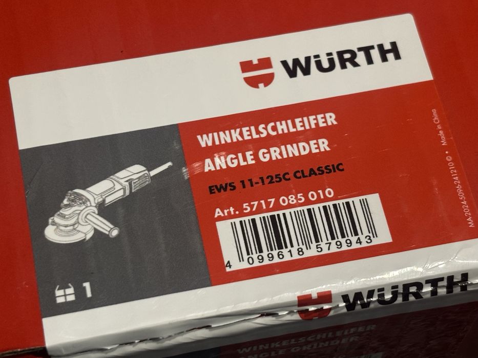 Szlifierka kątowa Wurth 1100W