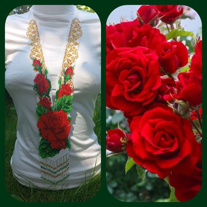 Гердан "Весільні троянди "