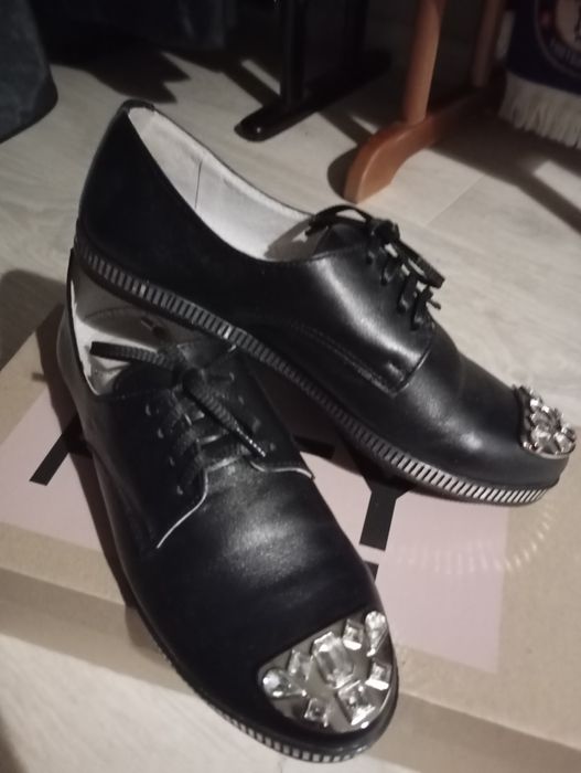 Жіночі шкіряні туфлі р.38