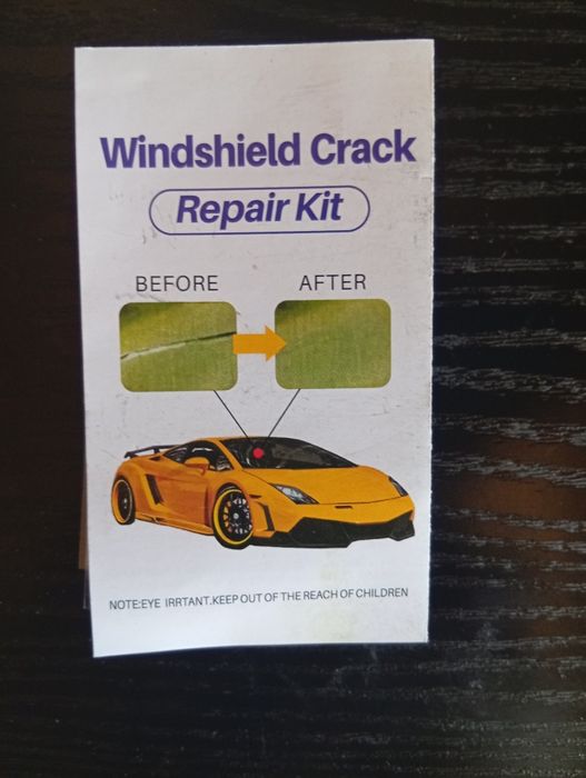 Клей для ремонту трещін скла