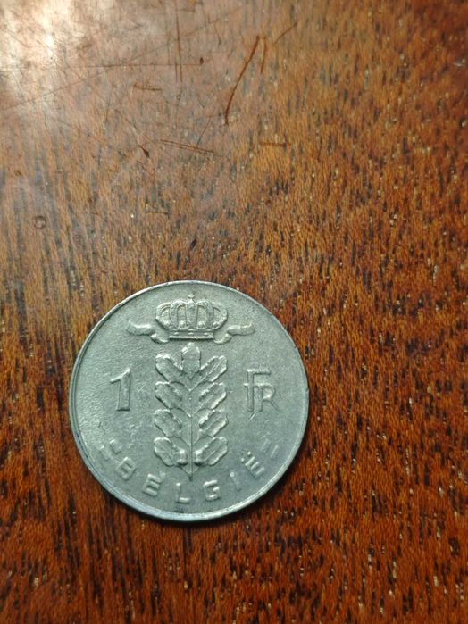 Бельгія 1 франк 1977 BELGIQUE