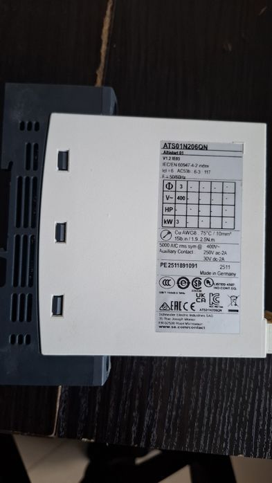 Schneider Softstart Trzyfazowy ATS01N206QN 3KW nowy