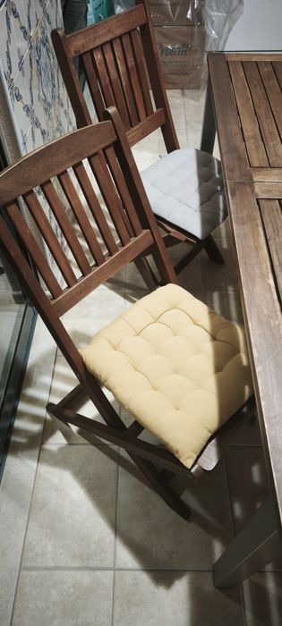 Mesa de Jardim/Varanda Extensível + 4 Cadeiras