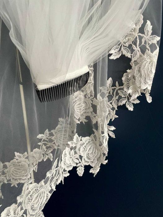 Welon ślubny długi