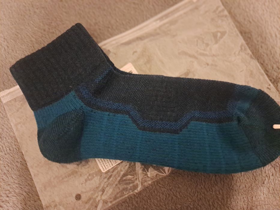Wełniane Skarpety Skarpetki Wełna Merino Niebieskie Granatowe 2szt 39-45 EU WRELS NOWE