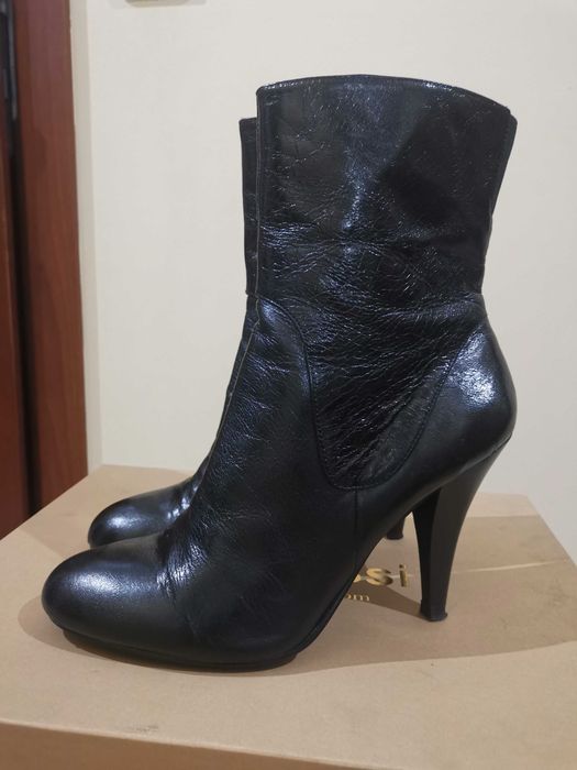 Botki kozaczki damskie skóra naturalna Nine West 40 26cm