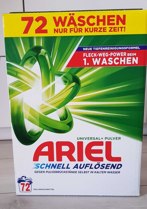 Promocja:ARIEL-zestaw: proszek 4kg+płyn do prania 5L