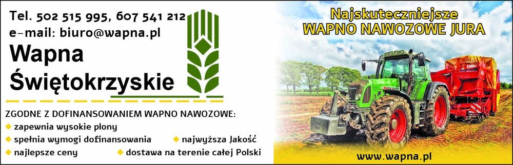 Twój Najlepszy Dostawca !  Luzem Wapno Nawozowe -Kreda Nawozowa,  MgOC