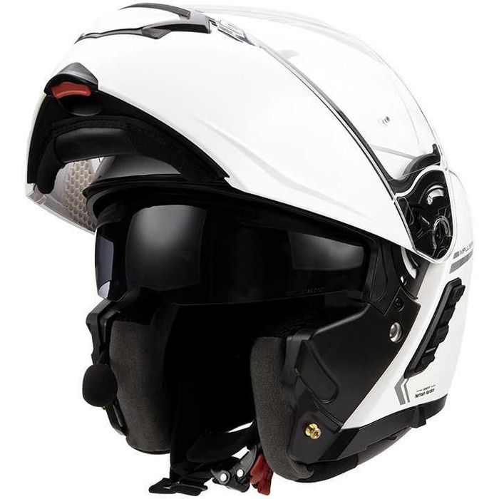 Шолом Білий SENA Outrush R SP85 Bluetooth XL-60см