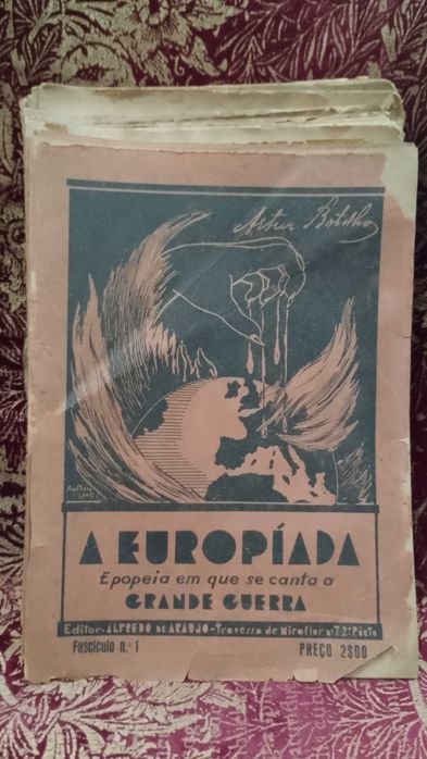 A Europíada Epopeia em que se Canta a Grande Guerra 1935 Artur Botelho