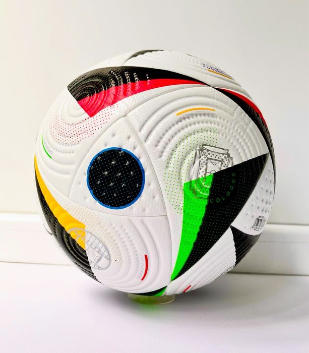 Якісний Футбольний мʼяч Fussballiebe, UEFA EURO 2024. Розмір 5. Термошов.