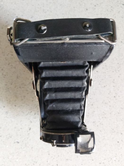 Máquina fotográfica de fole