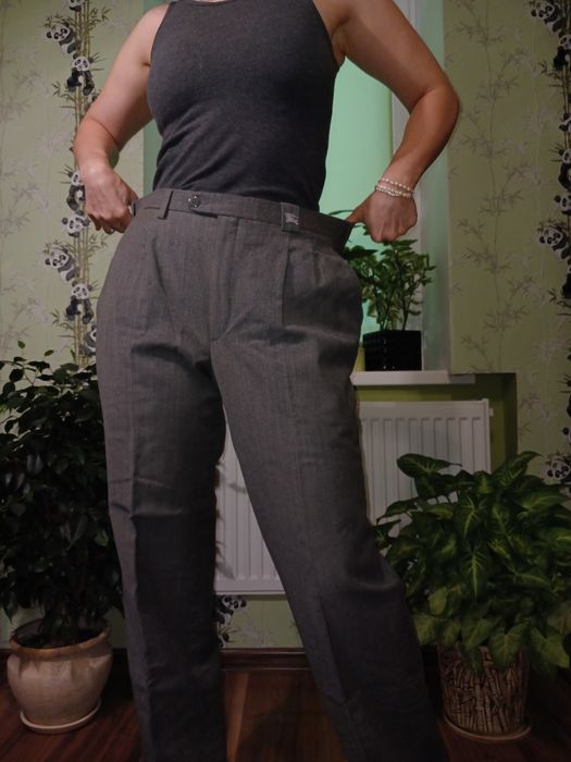 Брюки вінтаж вовна Burberrys штани унісекс  теплі вінтажні