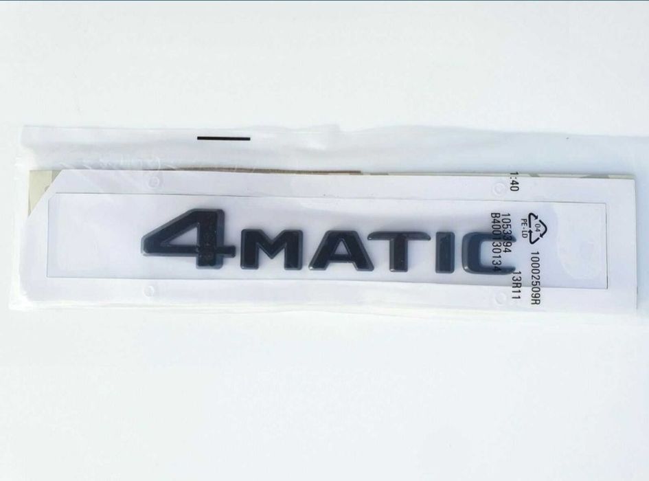Nowy przyklejany znaczek 4matic emblemat czarny | srebrny