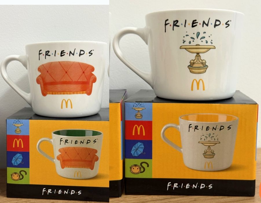Чашка Friends Macdonald's. Друзі.Диван-Фонтан-Рамка.Нова без жодних дефектів! Фігурки