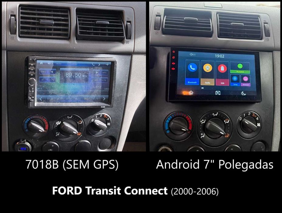 Rádio 2DIN • FORD Transit / Connect (1994 a 2013) • Android [4+64GB]