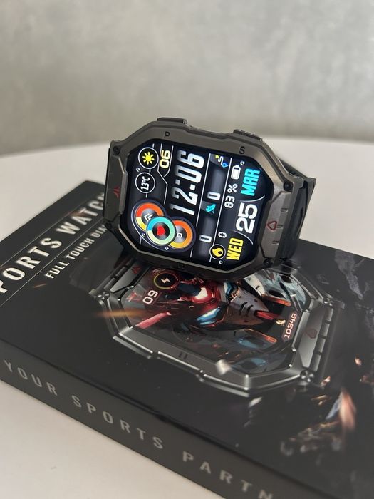 Тактичний годинник | Смарт часы | Smart Watch KR82