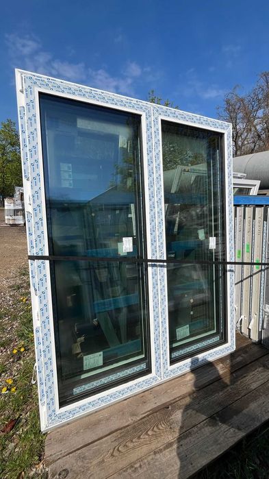 Okno BALKON 176x220 antracyt ruchomy słupek 180x210 NOWY od ręki!