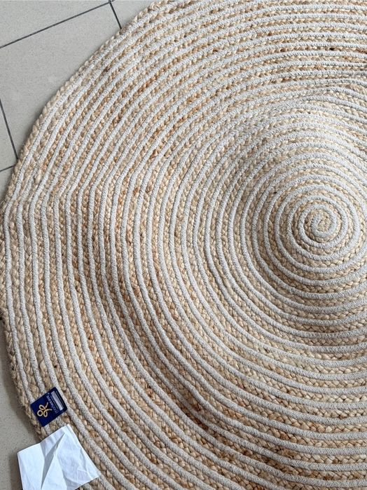 Namaste Fair Trade dywan jutowy okrągły 120cm
