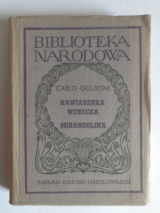 Kawiarenka wenecka. Mirandolina BN C. Goldoni