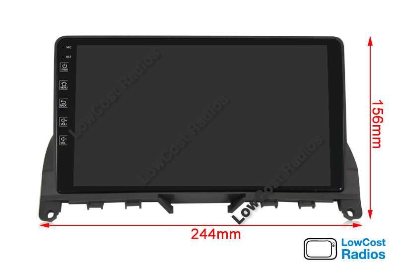 Auto Rádio GPS ANDROID Mercedes Benz Class C W204 - Wifi BT + CANBUS | CARPLAY • ANDROID AUTO