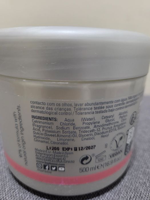 Byphasse maska do wlosow ułatwiająca prostowanie 500ml